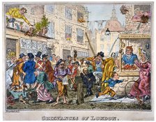 'Grievances of London', 1812.                     Artist: George Cruikshank