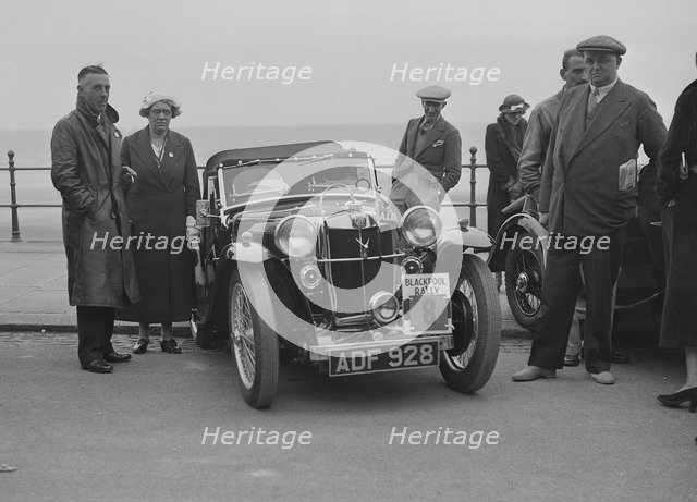 MG PA of PA Rippon at the Blackpool Rally, 1936. Artist: Bill Brunell.