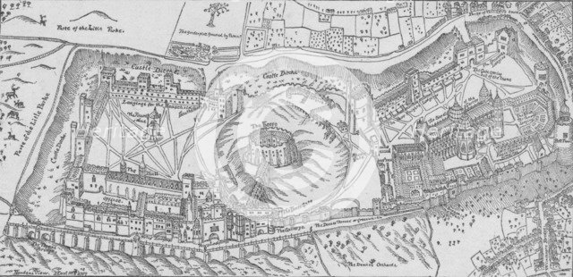 'Norden's View of Windsor Castle, 1607.' 1895. Artist: John Norden.