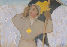 Flag Bearer, 1915. Creator: Akseli Gallen-Kallela.