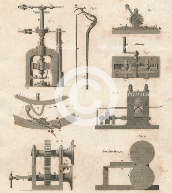 'Coining - Machines used in the Mint', 1818.