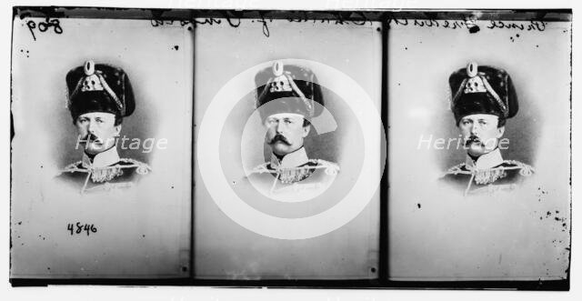 Prince Frederic Charles of Prussia, ca. 1860-1865. Creator: Unknown.