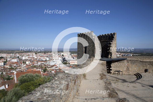 View over the city from the castle, Castelo Branco, Portugal, 2009.  Artist: Samuel Magal