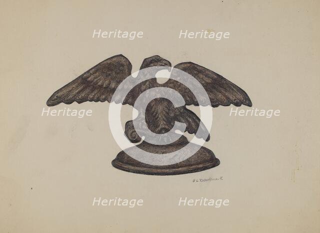 Cast Iron Eagle, c. 1937. Creator: Austin L. Davison.