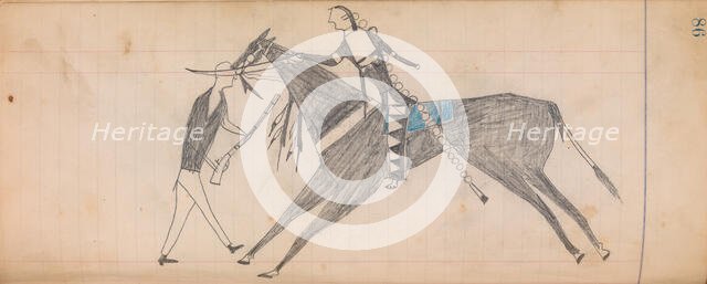 Maffet Ledger: Drawing, ca. 1874-81. Creator: Unknown.