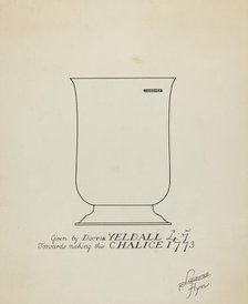 Silver Chalice, c. 1936. Creator: Lawrence Flynn.