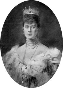'Her Majesty Queen Mary', 1910.Artist: George C Wilmshurst