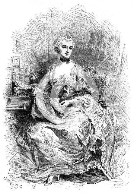 Madame de Pompadour.Artist: Barbant
