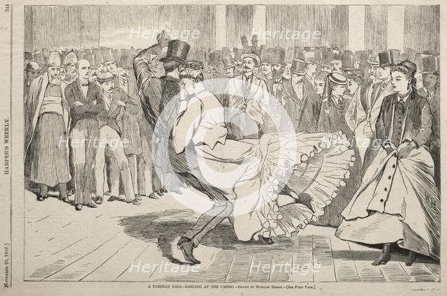 A Parisian Ball - Dancing at the Casino, 1867. Creator: Winslow Homer (American, 1836-1910).