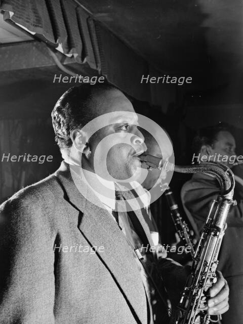 Portrait of Ben Webster, Bengasi, Washington, D.C., ca. May 1946. Creator: William Paul Gottlieb.
