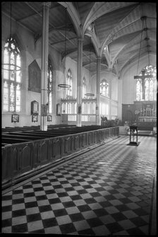 Nave of Christ Church, Meadow Lane, Hunslet, Leeds, West Yorkshire, c1955-c1972. Creator: Ursula Clark.
