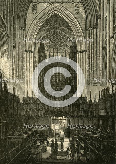 'Choir of York Minster', 1898. Creator: Unknown.