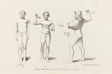 Daedalian Figures from Bronzes, published 1829. Creator: W Walton.