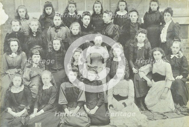 Class photograph, Bloomfield Road Girls School, Plumstead, London, 1891. Artist: Unknown.