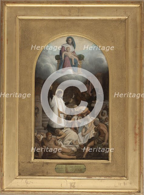 Esquisse pour l'église de la Trinité : Saint Vincent de Paul ramenant les galériens à la..., 1873. Creator: Jean Lecomte du Nouy.