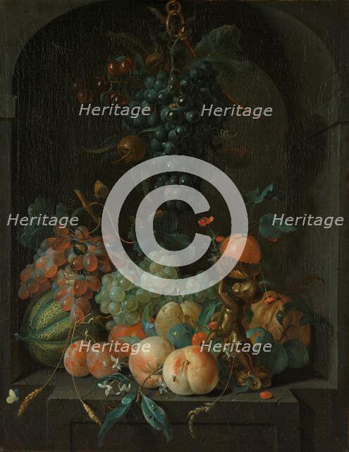 Still Life with Fruit, 1721. Creator: Coenraet Roepel.