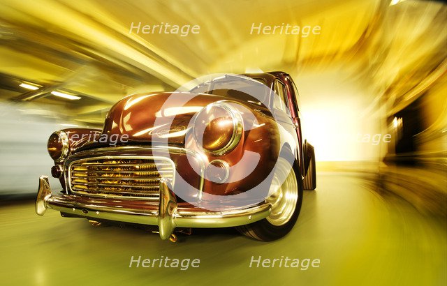 Customised Morris Minor Van. Artist: Unknown.