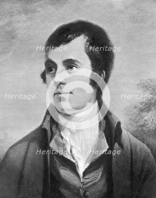 Robert Burns, Scottish poet, 19th century. Artist: Unknown