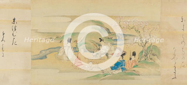 The Tale of Genji (Genji monogatari), 17th century. Creator: Kaiho Yusetsu.