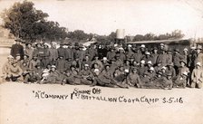 'A' Company 1st Battalion Coota Camp Postcard, Cootamundra, 3 May 1916. Creator: Unknown.