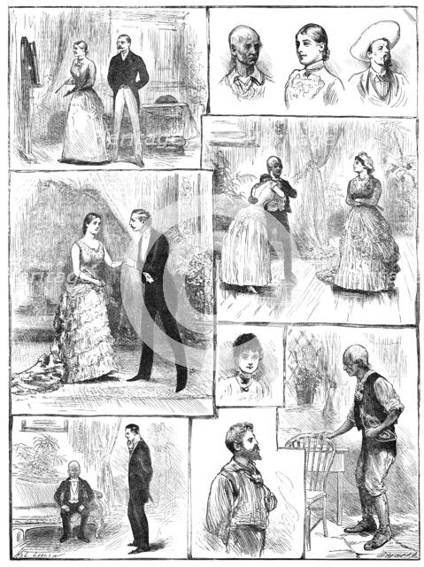 Sketches from "Young Folks' Ways," at the St. James's Theatre, 1883. Creator: Unknown.
