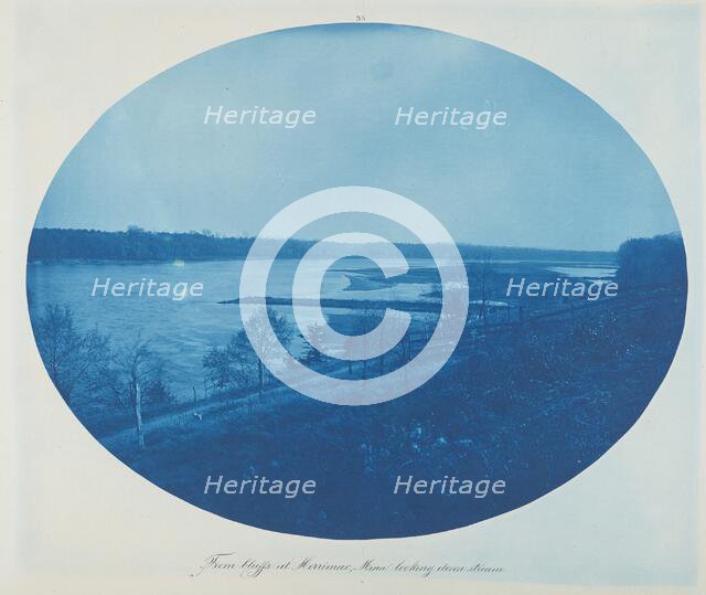 From Bluffs at Merrimac, Minn. Looking Downstream, 1889. Creator: Henry Bosse.