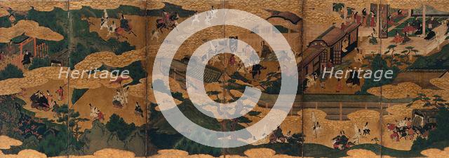 Scenes from the "Tales of Ise", mid-1600s. Creator: Unknown.