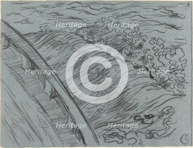 The Sea Off the Edge of a Boat, Brittany, 1894. Creator: Georges Lacombe.