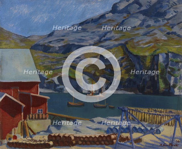 Petsamo Fjord, 1934. Creator: Anton Lindforss.