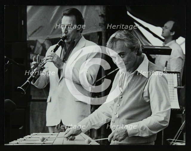 Buddy DeFranco and Terry Gibbs at the Capital Radio Jazz Festival, Knebworth, Hertfordshire, 1981. Artist: Denis Williams