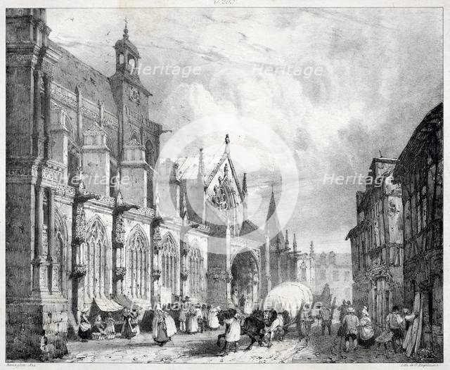 Voyages pittoresques et romantiques dans lancienne France, Normandie..., 1824. Creator: Richard Parkes Bonington (British, 1802-1828).