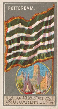 Rotterdam, from the City Flags series (N6) for Allen & Ginter Cigarettes Brands, 1887. Creator: Allen & Ginter.