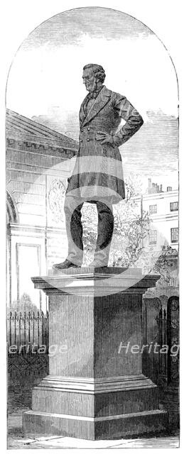 Statue of Robert Stephenson, in Euston-Square, 1871. Creator: Unknown.