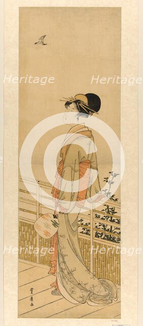 Listening to the cuckoo's cry, n.d. Creator: Utagawa Toyohiro.