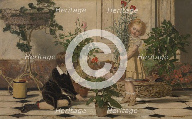 Two Children, 1873. Creator: Jan Verhas.