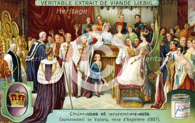 The Crowning of Victoria, Queen of England in 1837, (c1900). Artist: Unknown