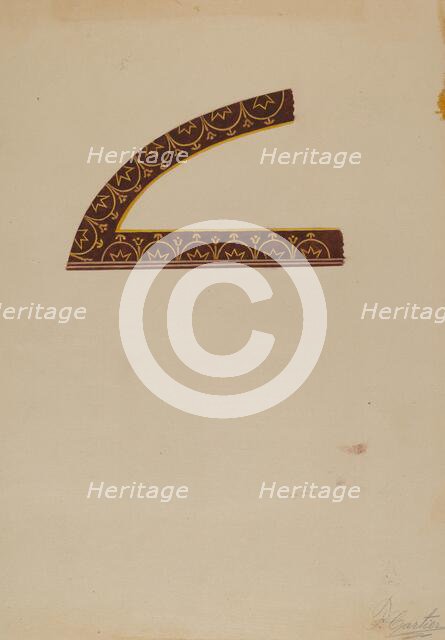 Design from China Closet, 1935/1942. Creator: Ferdinand Cartier.