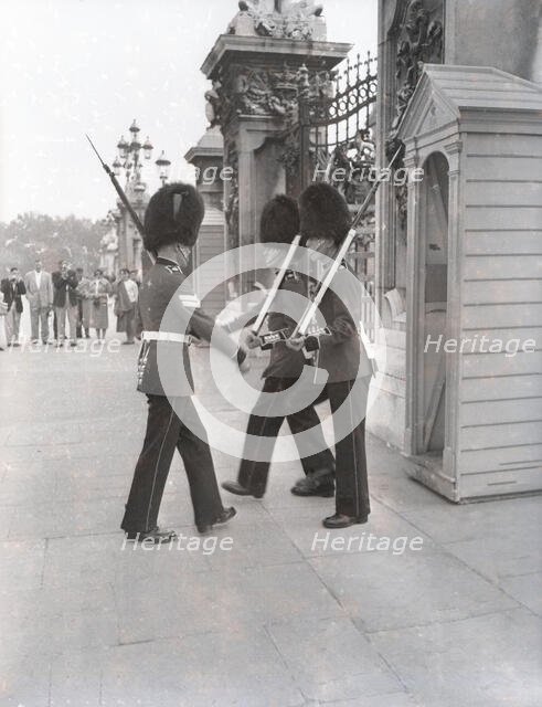 Changing the Guard at Buckingham Palace, London, c1955. Creator: Arthur Charles Kirby Ware.