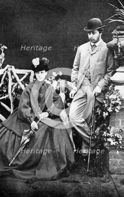 The Prince and Princess of Wales, 19th century (1910). Artist: Unknown