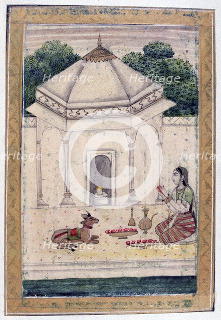 Bhairavi Ragini, Ragamala Album, School of Rajasthan, 19th century. Artist: Unknown