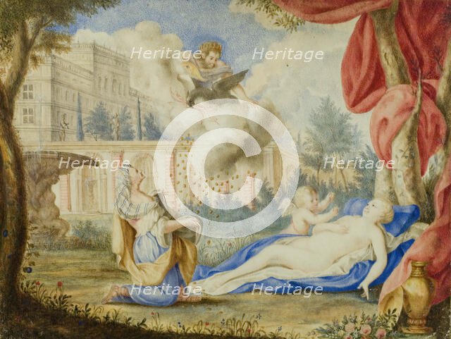 Danae and the Golden Rain, late 17th-early 18th century. Creator: Andreas von Behn.