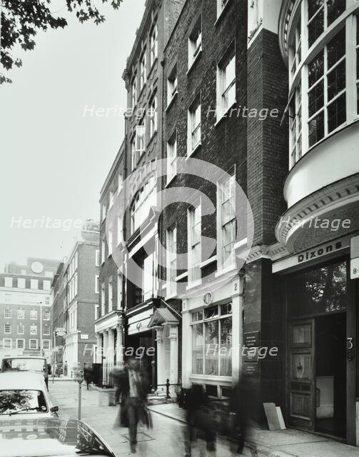 2-3 Soho Square, Westminster LB, London: front elevations, 1978. Creator: Unknown.