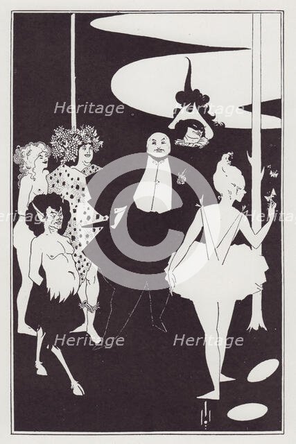 Frontispiece to "Plays" by John Davidson, 1893. Creator: Aubrey Beardsley.