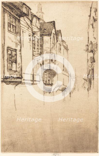 Wych Street, 1877. Creator: James Abbott McNeill Whistler.