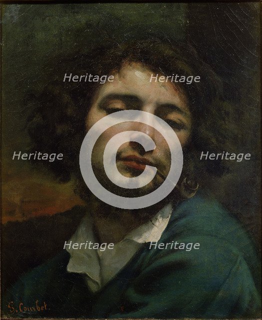 Self-Portrait. Artist: Courbet, Gustave (1819-1877)