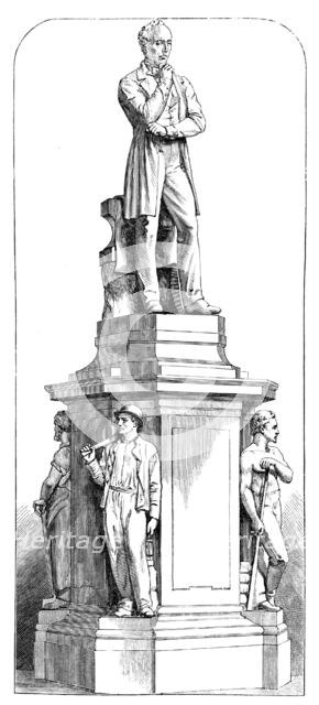Statue of Mr. John Cockerill at Seraing, Belgium, 1871. Creator: Unknown.