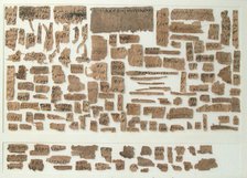 Papyri Fragments, Coptic, 7th century. Creator: Unknown.