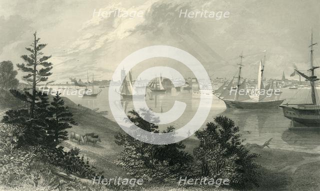 'The City of Detroit, (From Canada Shore)', 1872.  Creator: Robert Hinshelwood.