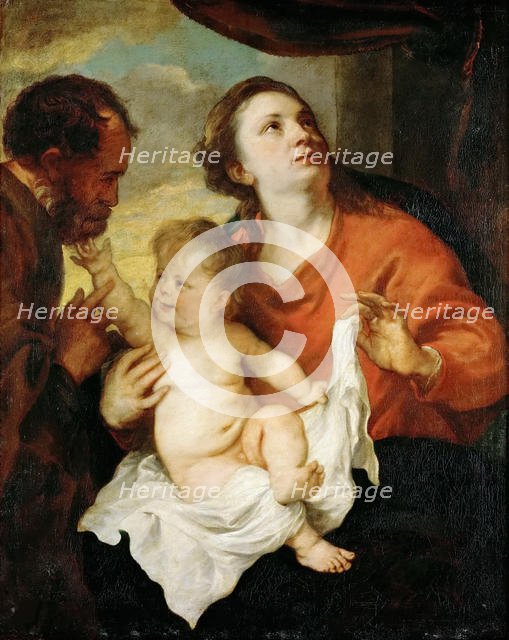 The Holy Family, ca 1627. Creator: Dyck, Sir Anthony van (1599-1641).