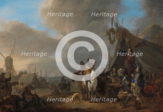 Army Camp, 1650-1674. Creator: Johannes Lingelbach.